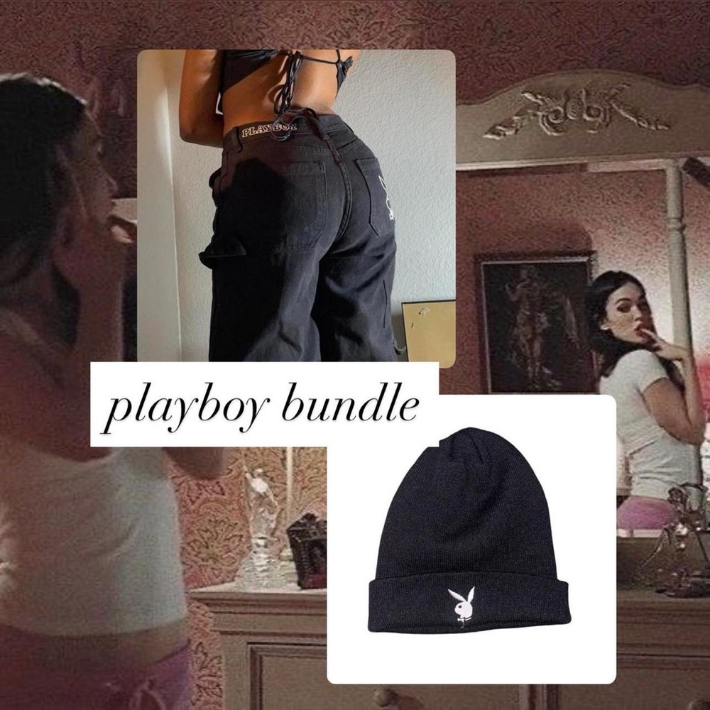 90s Playboy Bundle – Beanie + Carpenter Jeans